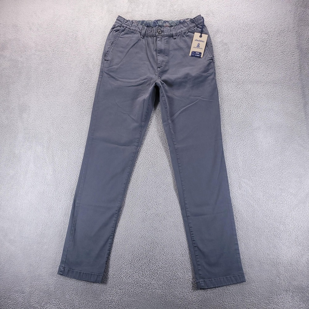 Chubbies Pants Mens M Gray The Faded Greys Originals Chino Stretch